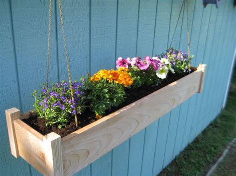 outdoor hanging planter boxes